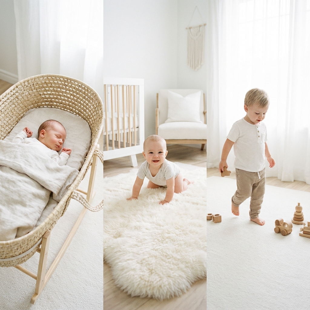Luxury baby nursery with ALABLISS baby lounger