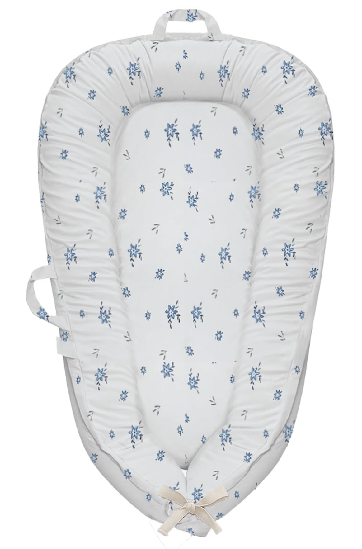 Baby Lounger Floral Blue